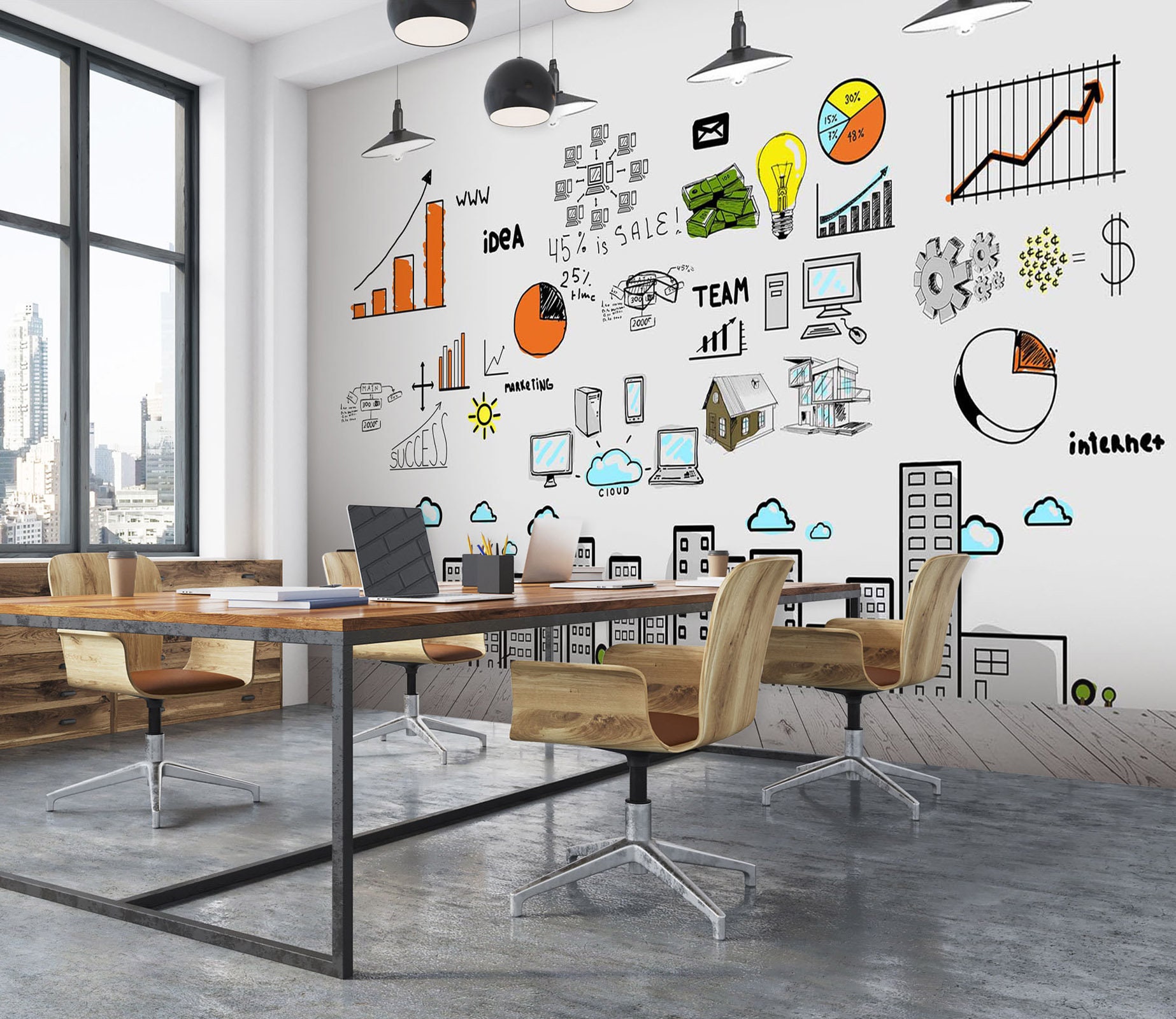 Michael Taylor Taylor WLLCVRNG commercial wallpaper installation Charlotte NC office