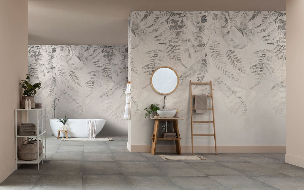 Michael Taylor Taylor WLLCVRNG wallpaper installation in Charlotte